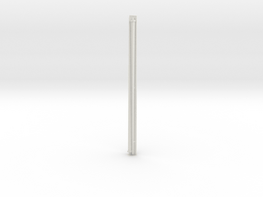 1:96 scale Navy whip antenna - Square (35 Foot) in White Natural Versatile Plastic