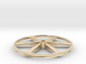 CHAPP, 1:8 Scale, 24" Bicycle Wheel, 120904 in 14k Gold Plated Brass
