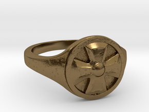 Ring Templier : Croix de Malte // Size US 10 3/4 in Polished Bronze
