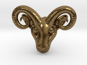 Aries Pendant in Polished Bronze