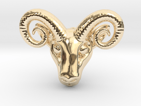 Aries Pendant in 14k Gold Plated Brass