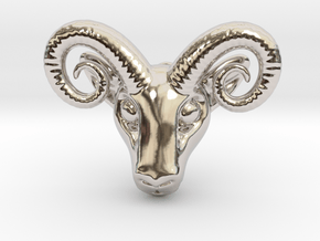 Aries Pendant in Rhodium Plated Brass