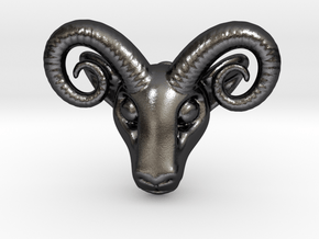 Aries Pendant in Polished and Bronzed Black Steel