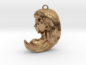 Virgo Pendant in Polished Brass