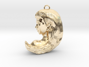 Virgo Pendant in 14k Gold Plated Brass