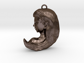 Virgo Pendant in Polished Bronze Steel