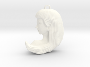 Virgo Pendant in White Processed Versatile Plastic