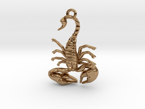 Scorpio Pendant in Polished Brass