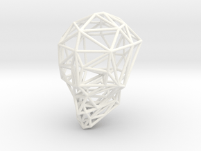 The Bone Series* - Skull 7.1#76fa in White Processed Versatile Plastic
