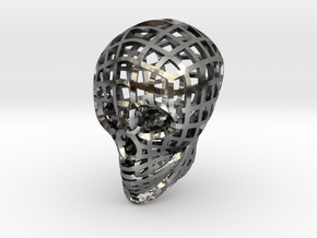 The Bone Series* - Skull 4.6#406xcv in Fine Detail Polished Silver