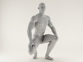 2016015-Strong man scale 1/10 in White Processed Versatile Plastic