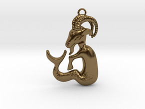 Capricorn Pendant in Polished Bronze