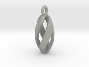 Spiral Spheroid Pendant 2 in Aluminum