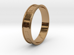 Ø0.781 inch/Ø19.84 Mm Clover Ring in Polished Brass