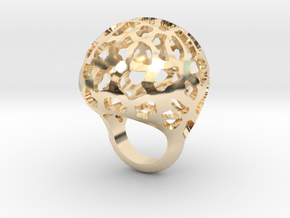 Orbit ring in 14k Gold Plated Brass