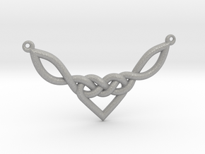 Celtic Heart Knot Pendant in Aluminum