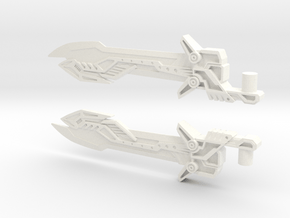 Voyager Evasion Mode Optimus Prime Sword in White Processed Versatile Plastic