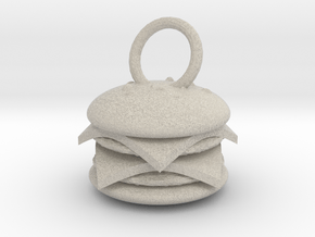 Cheeseburger pendant in Natural Sandstone