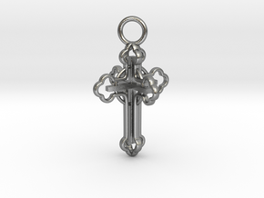 The 3d Cross in Natural Silver