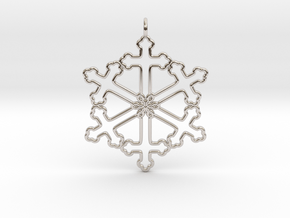 Snowflake Cross Version 2 in Platinum