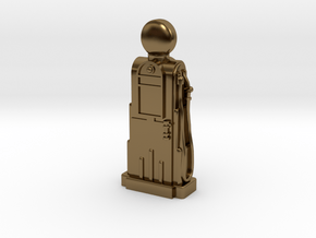 28mm/32mm Scale - 1940's/1950's Petrol Pump  in Polished Bronze