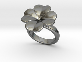 Lucky Ring 25 - Italian Size 25 in Fine Detail Polished Silver