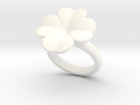 Lucky Ring 26 - Italian Size 26 in White Processed Versatile Plastic