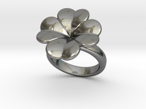 Lucky Ring 27 - Italian Size 27 in Fine Detail Polished Silver
