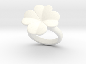 Lucky Ring 27 - Italian Size 27 in White Processed Versatile Plastic