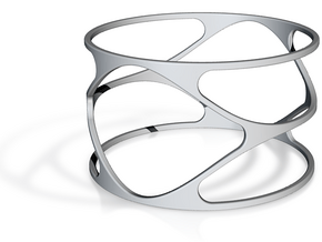 Thin bracelet - 67mm diameter in Tan Fine Detail Plastic