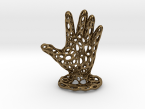 Voronoi Jewelry Hand in Polished Bronze