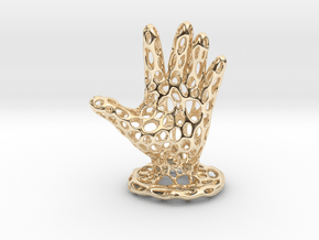 Voronoi Jewelry Hand in 14k Gold Plated Brass