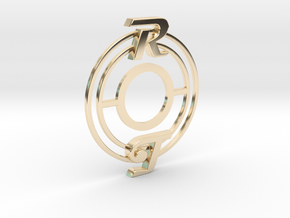 Pickup Selector Plate - Magneto R/T With Circle Tr in 14k Gold Plated Brass