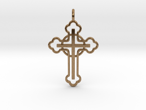 The Ringed Cross in Natural Brass
