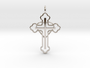 The Hearted Cross in Platinum