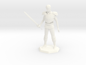 3 inch Avacynian Paladin statue in White Processed Versatile Plastic