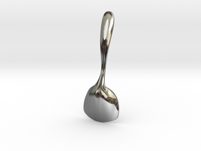 Square Spoon in Fine Detail Polished Silver