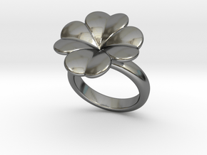 Lucky Ring 29 - Italian Size 29 in Fine Detail Polished Silver