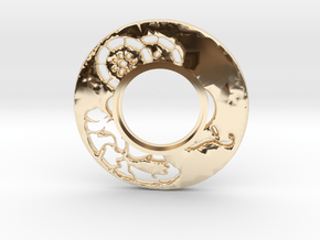MHS compatible Tsuba 6 in 14k Gold Plated Brass