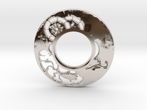 MHS compatible Tsuba 6 in Rhodium Plated Brass