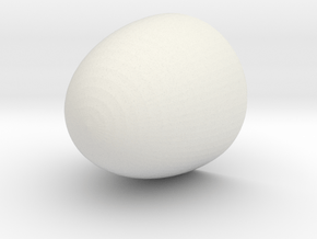 Nose Cone 7.5x7.0x0.2 cm in White Natural Versatile Plastic