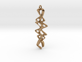 Twisty Pendant in Polished Brass