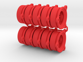O-ring BackPlate 10 pack in Red Processed Versatile Plastic