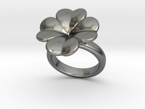 Lucky Ring 30 - Italian Size 30 in Fine Detail Polished Silver