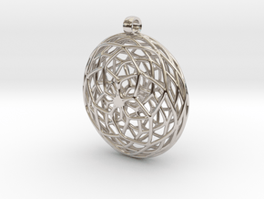 Seed of Life in Rhodium Plated Brass