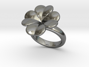 Lucky Ring 33 - Italian Size 33 in Fine Detail Polished Silver