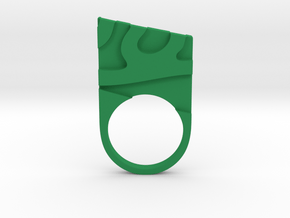 Solid geometry ring in Green Processed Versatile Plastic