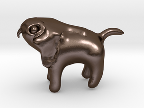 Horus Dog in Polished Bronze Steel