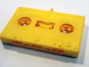 The Cassette in Yellow Processed Versatile Plastic