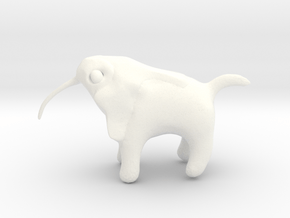 Thoth Dog in White Processed Versatile Plastic
